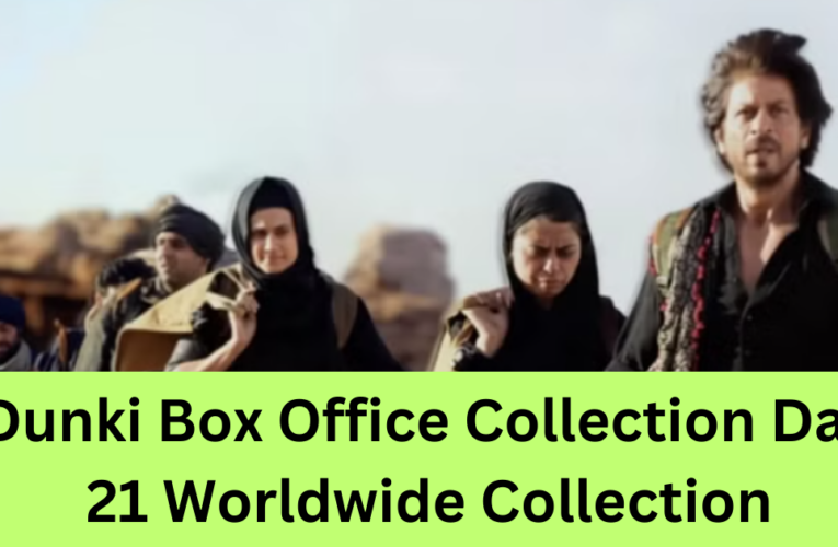 Dunki Box Office Collection Day 21 Worldwide Collection