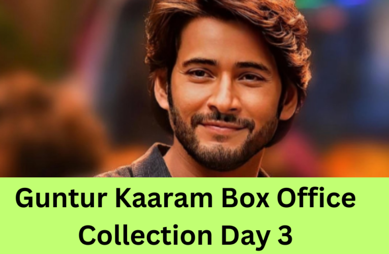 Guntur Kaaram Box Office Collection Day 3